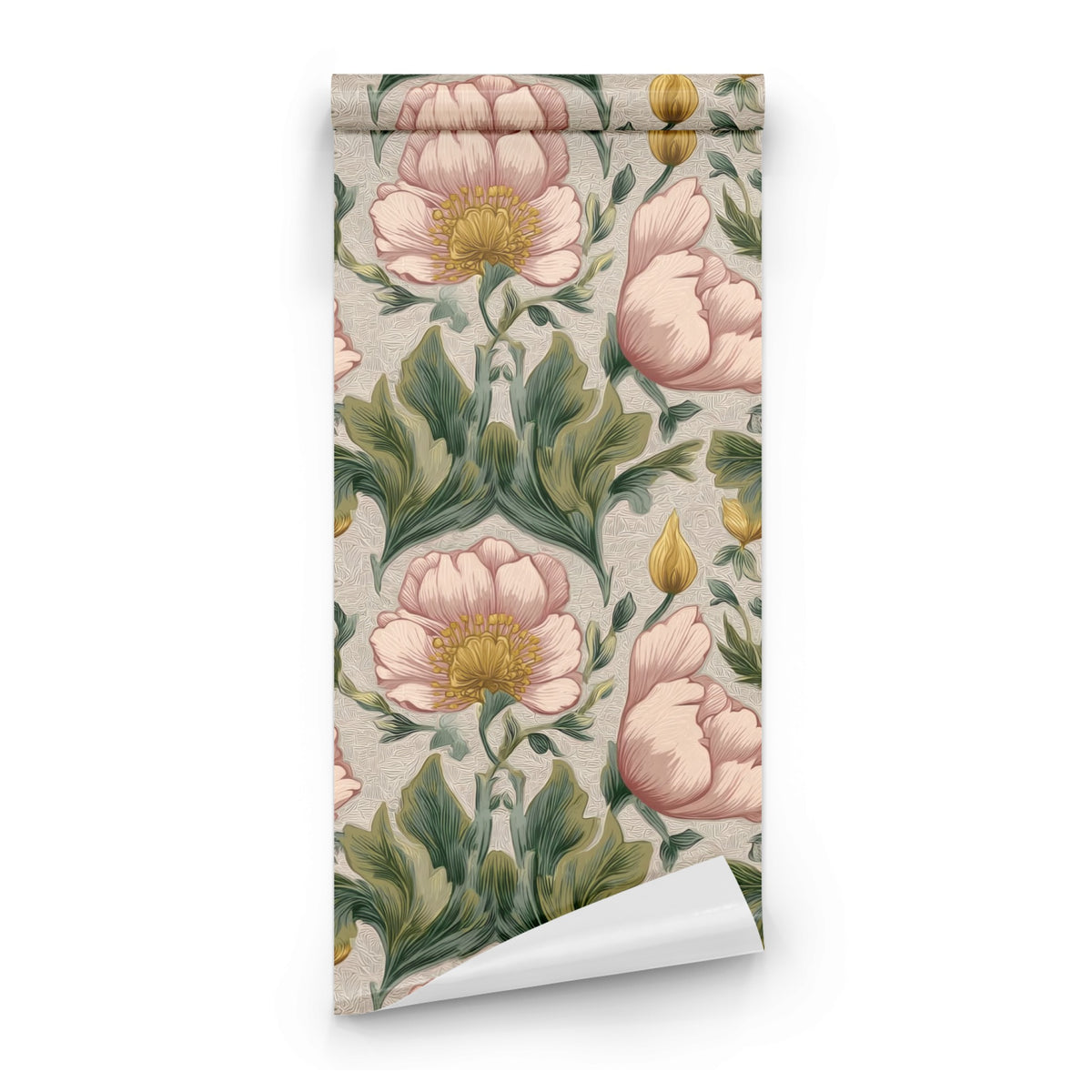 Roll of Blush Tulip large scale wallpaper