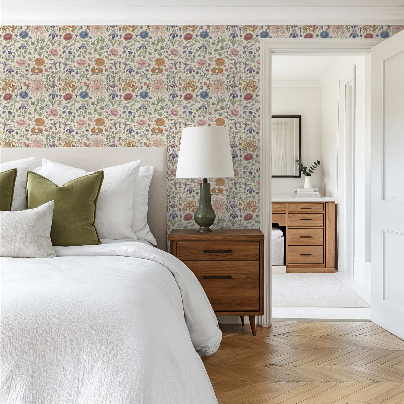 Floral Pastel Vintage Wallpaper