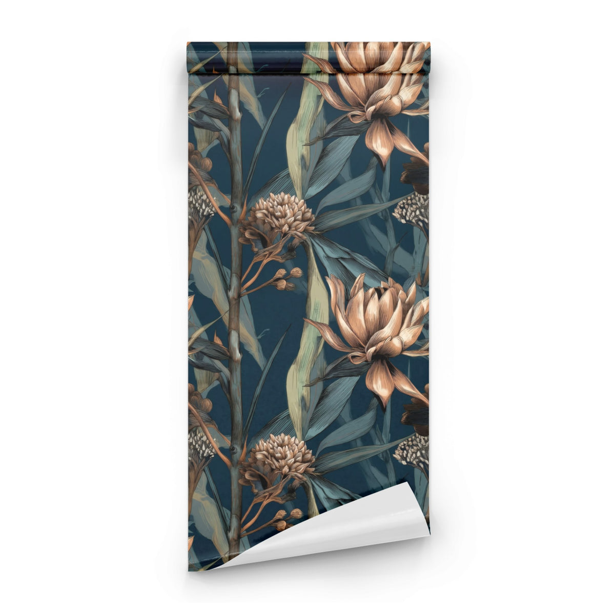 Roll of Bronze Botanical large scale wallpaper