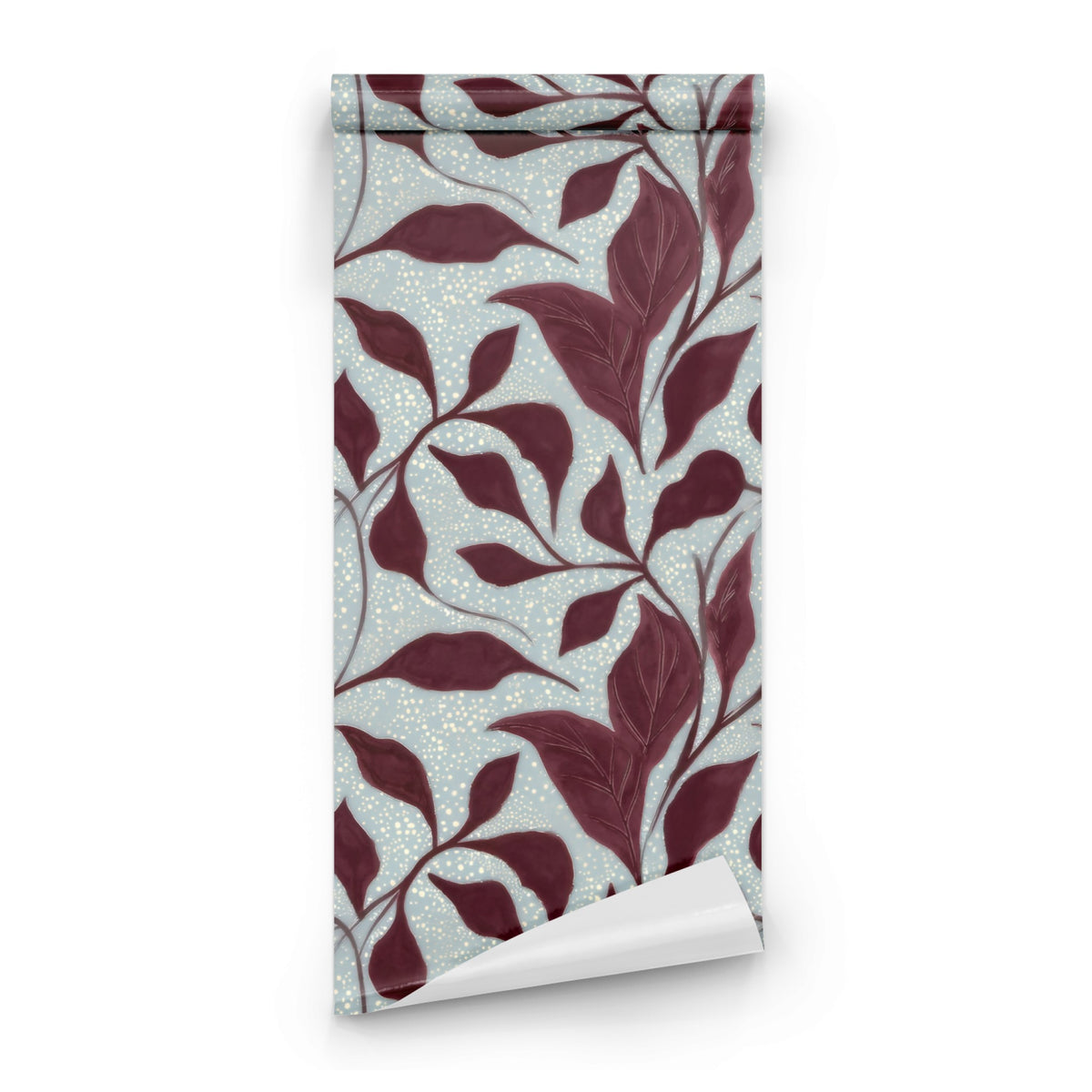 Roll of Burgundy Vine large scale wallpaper