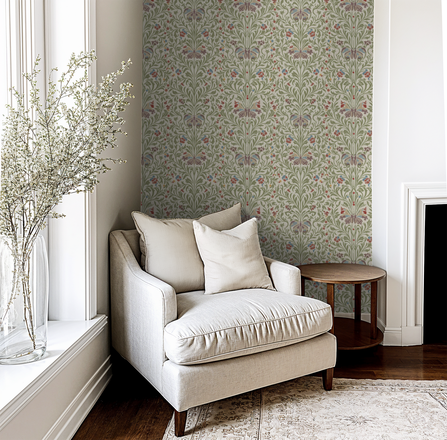 C.F.A. Voysey Inspired Mystic Foliage Flight