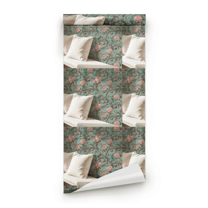 Azure Peony Wallpaper