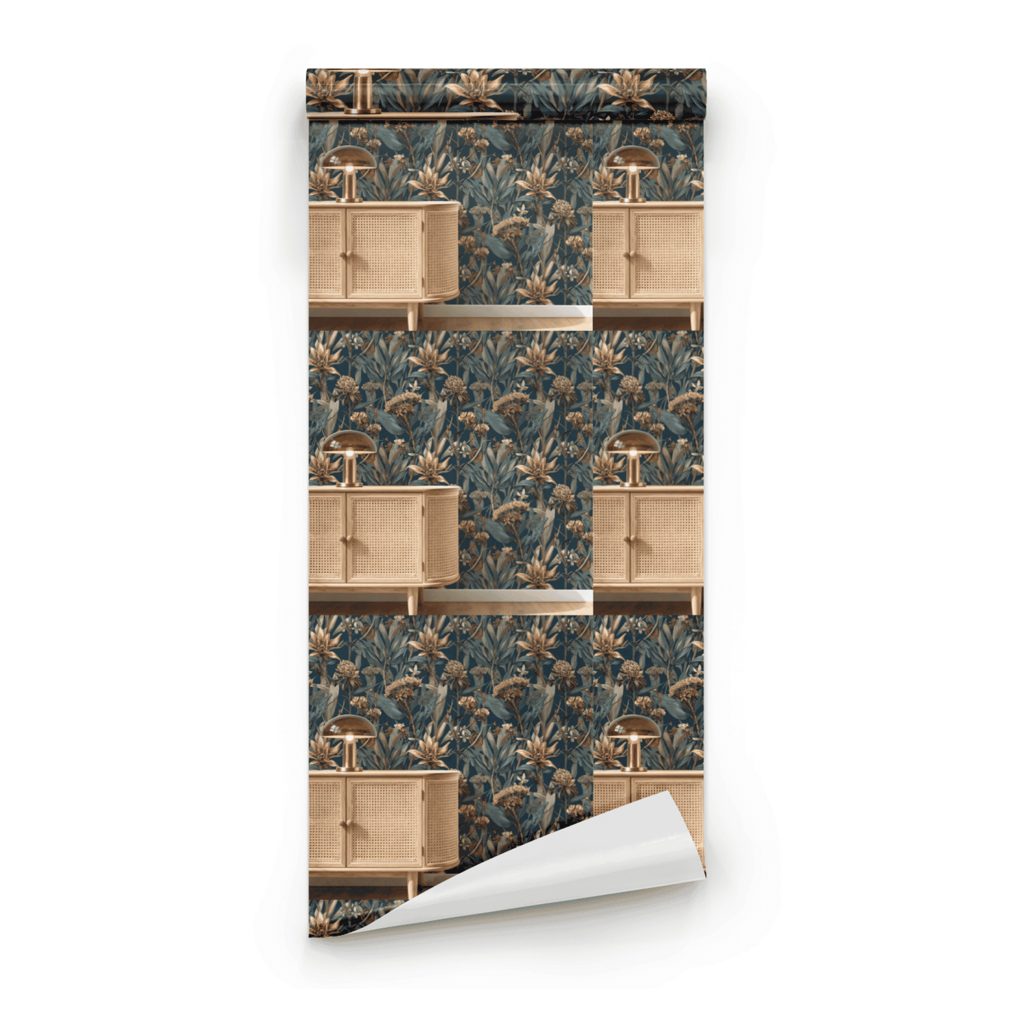 Bronze Botanical Wallpaper