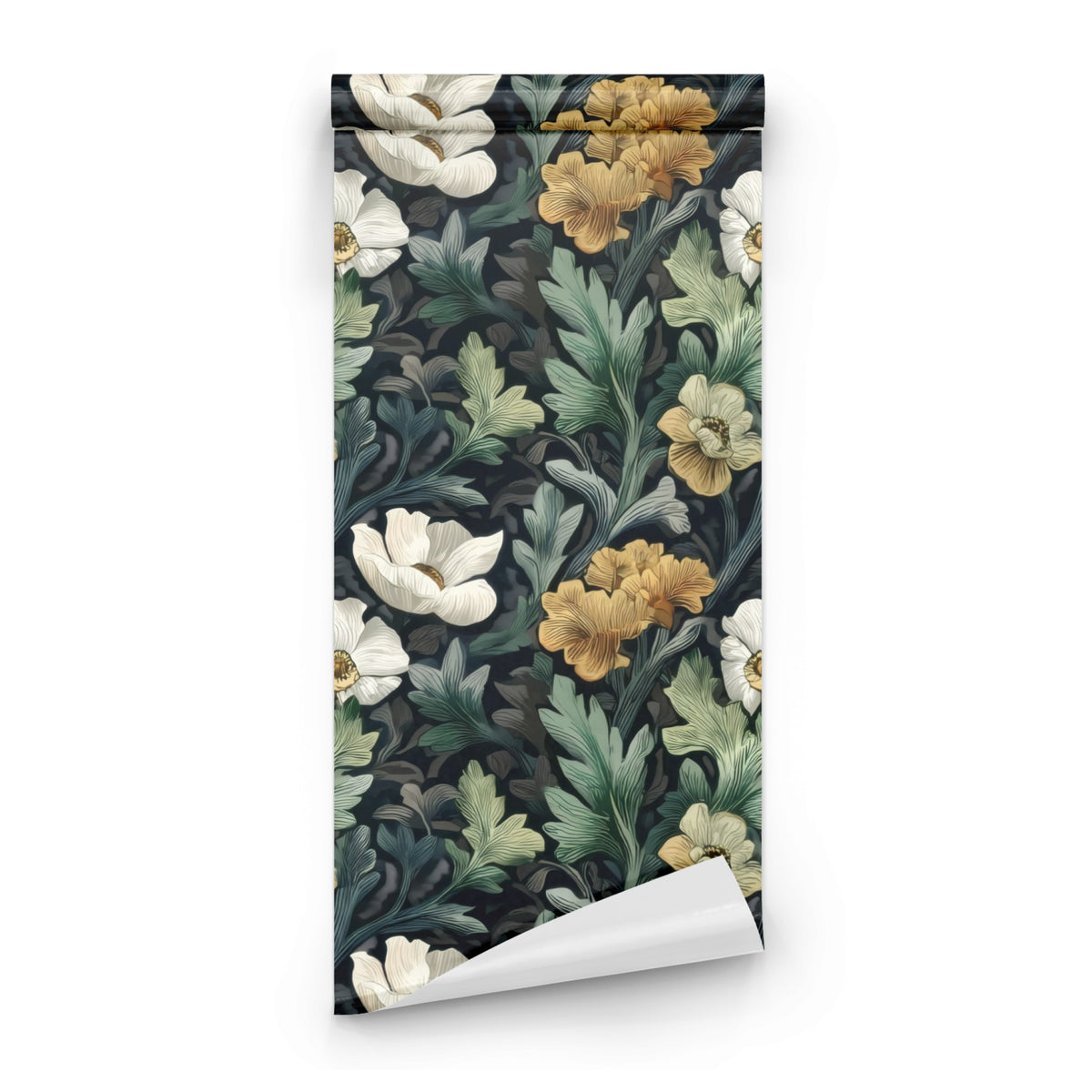 Roll of Charcoal Bloom large scale wallpaper