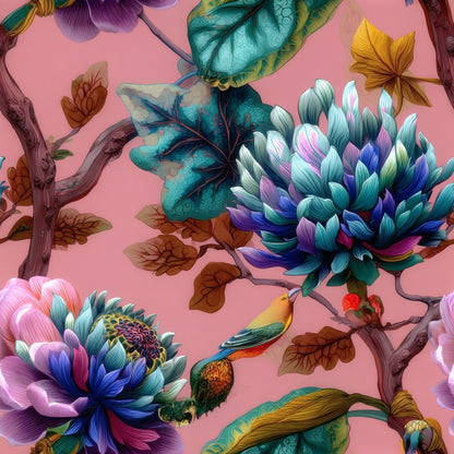 Chinoiserie Branch large scale wallpaper pattern repeat