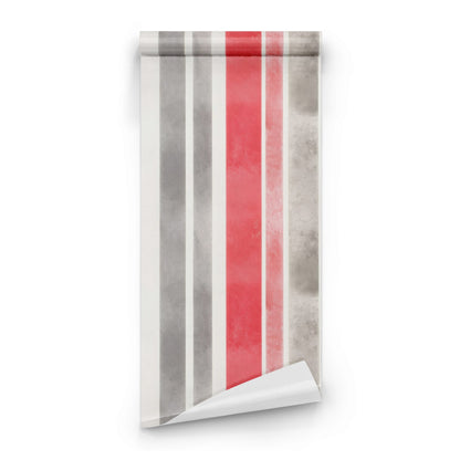 Roll of Concrete Stripes large scale wallpaper