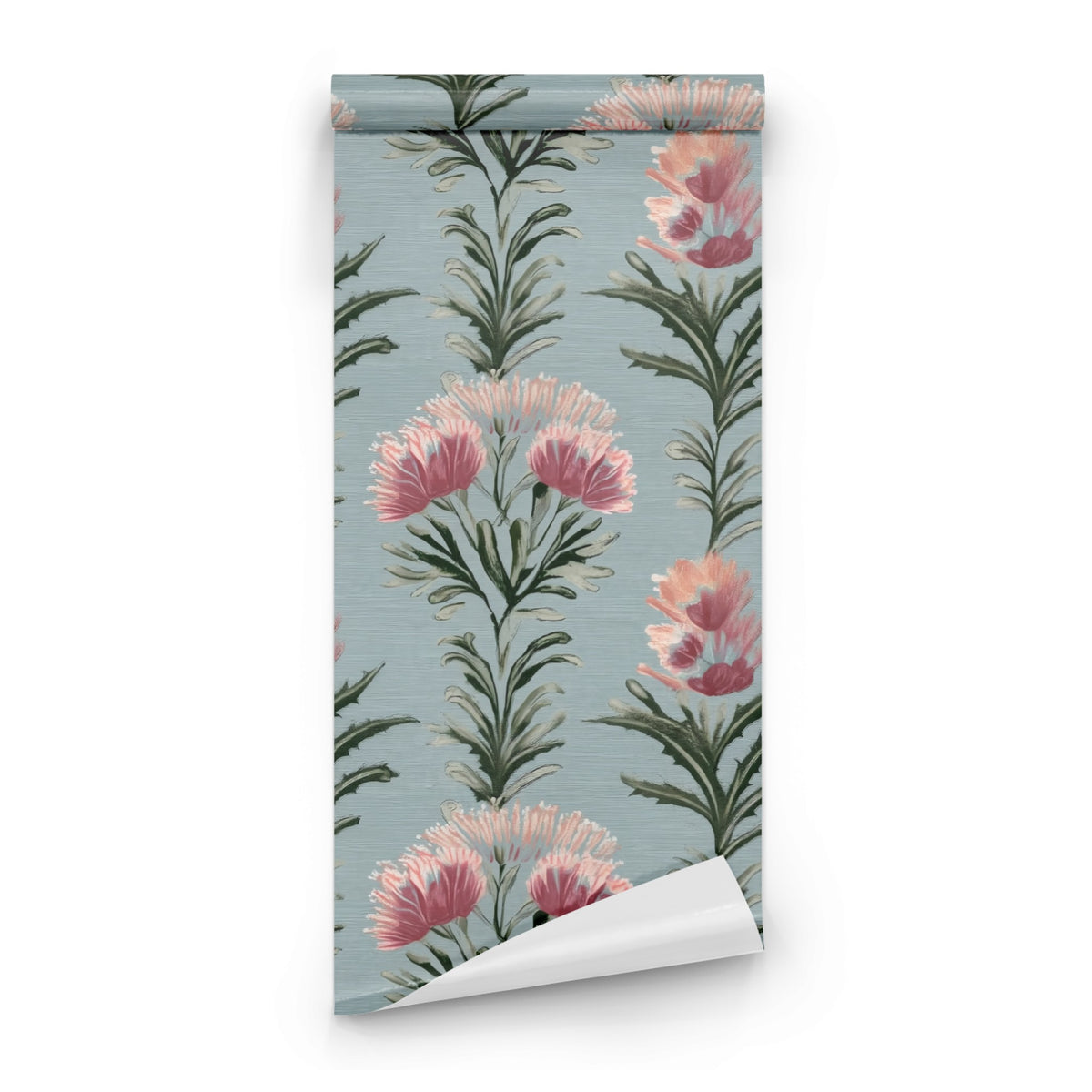 Roll of Coral Thistle large scale wallpaper