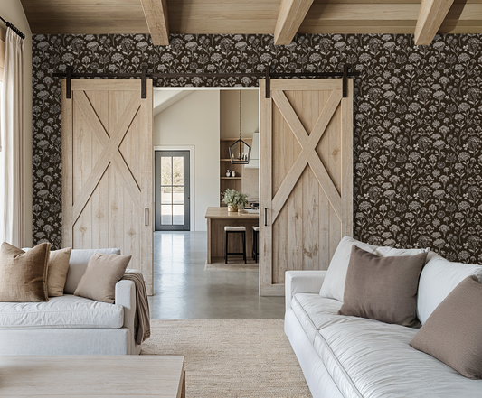 Antique Rose Pastel Wallpaper