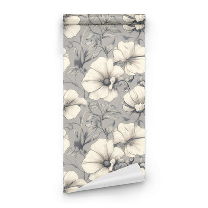 Roll of Cream Cosmos large scale wallpaper