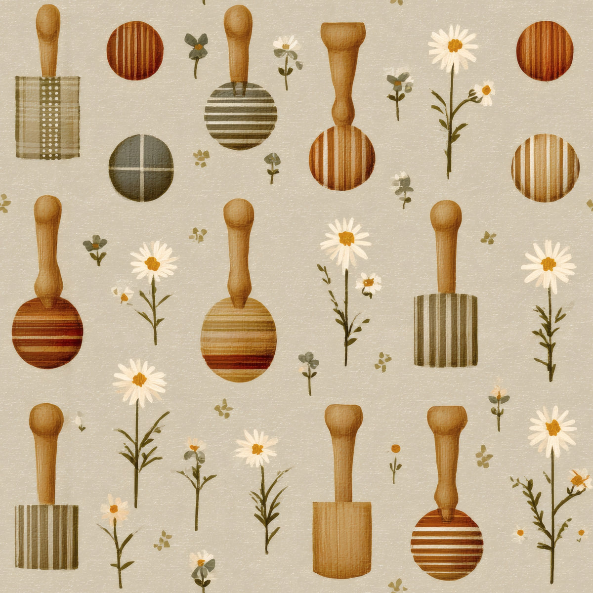 Neutral Wallpaper | Croquet Lawn