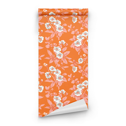 Tangerine Etched Wallpaper