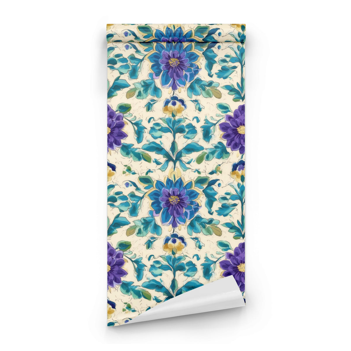 Roll of Dahlia Scroll large scale wallpaper