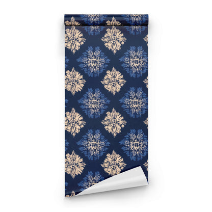 Roll of Damask Bloom large scale wallpaper