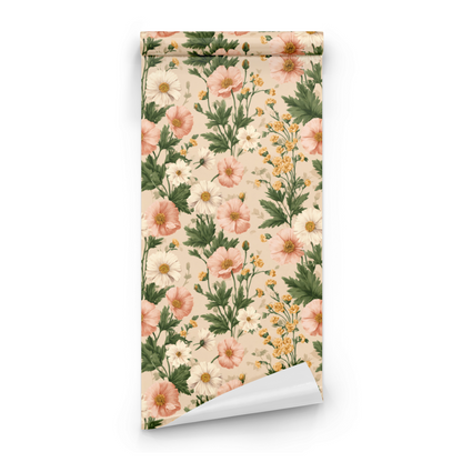 Peach Daisy Wallpaper