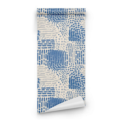 Roll of Denim Dash large scale wallpaper