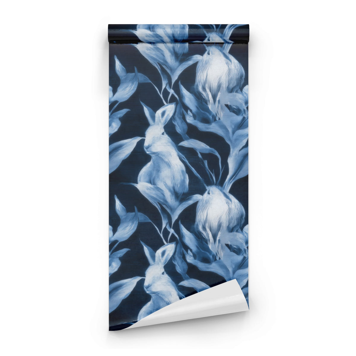 Roll of Denim Rabbit large scale wallpaper