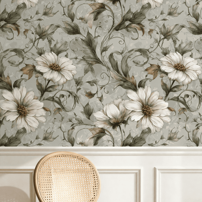 Sepia Tendril Wallpaper