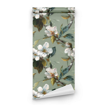 Roll of Dogwood Branch large scale wallpaper