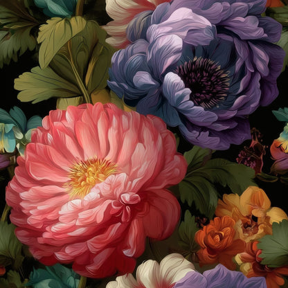 Dutch Bouquet large scale wallpaper pattern repeat