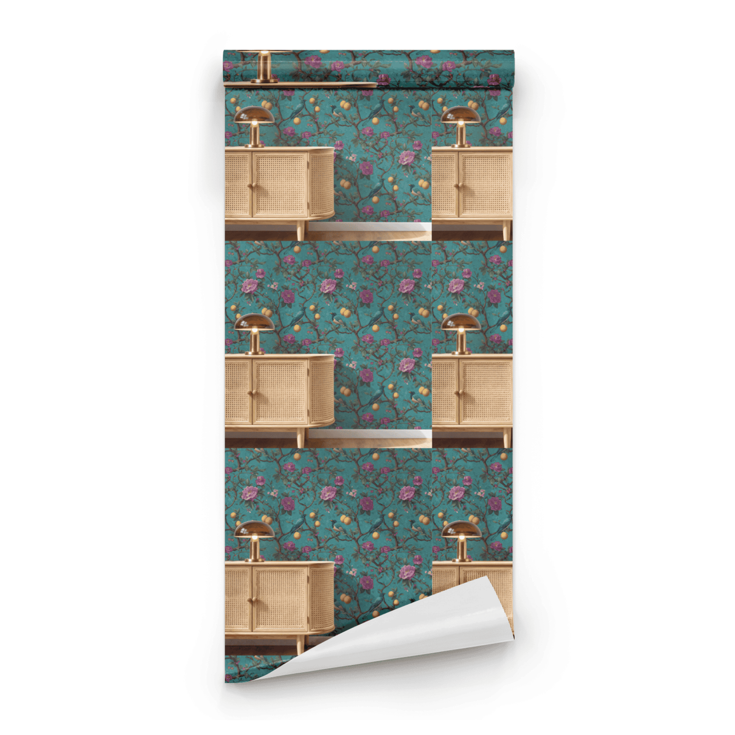 Cerulean Orchard Wallpaper