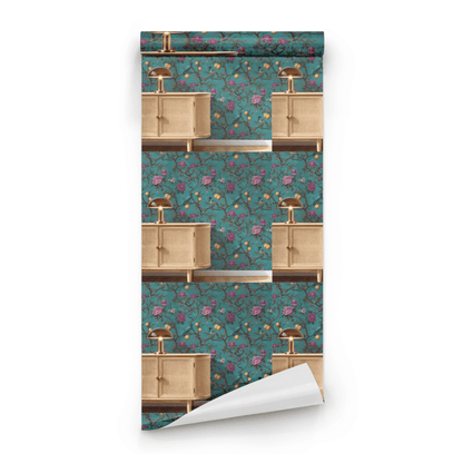 Cerulean Orchard Wallpaper