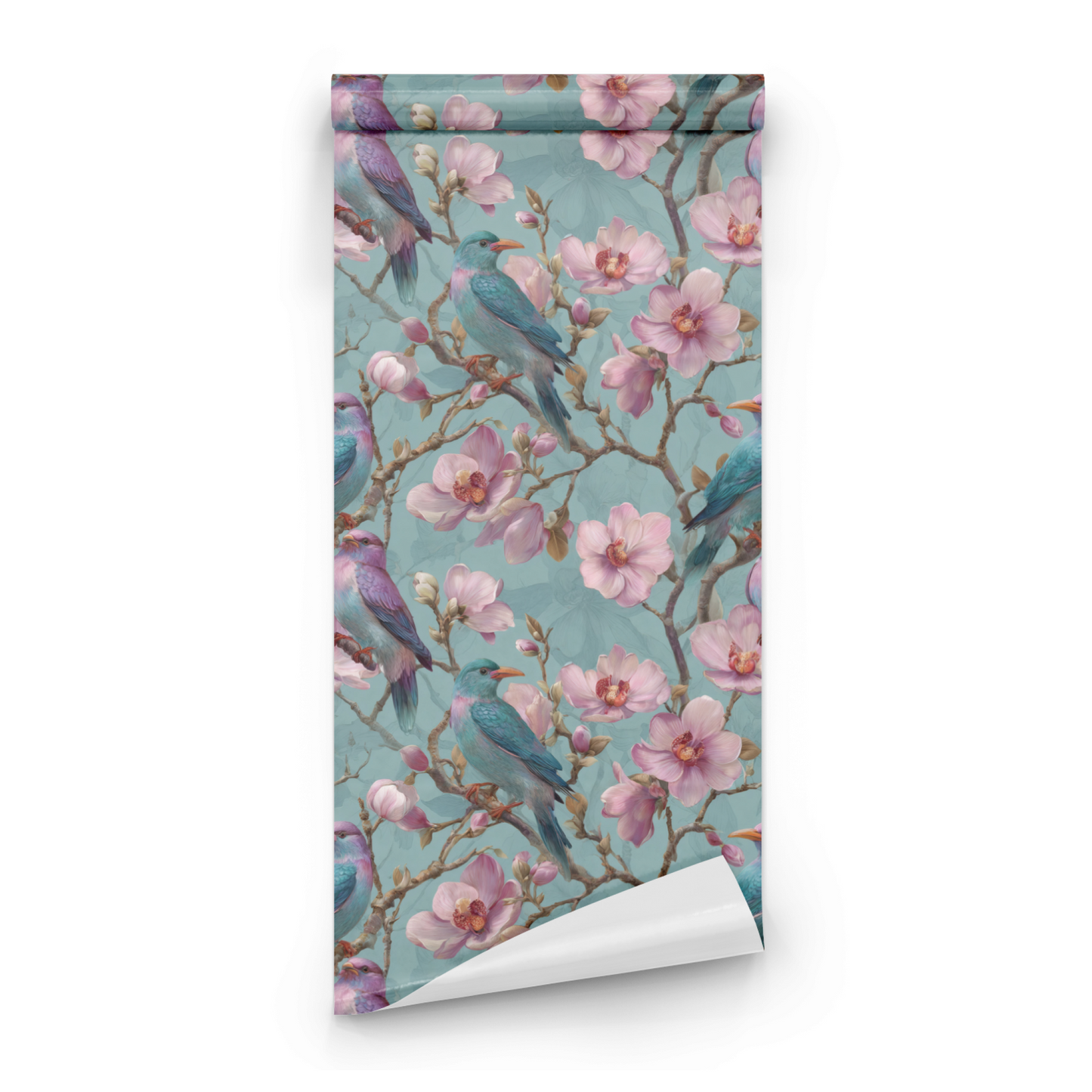 Aqua Magnolia Wallpaper