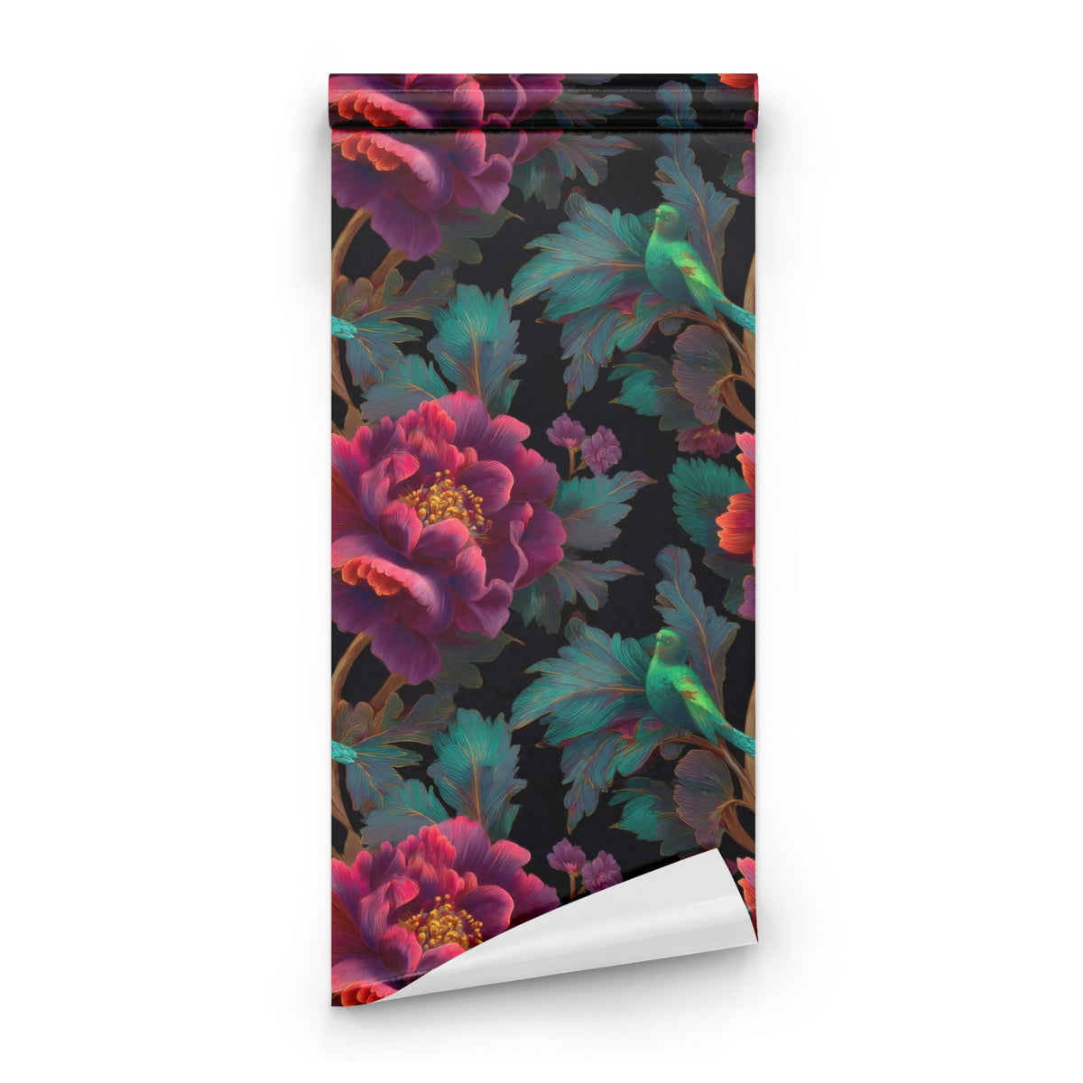Roll of Emerald Peony large scale wallpaper