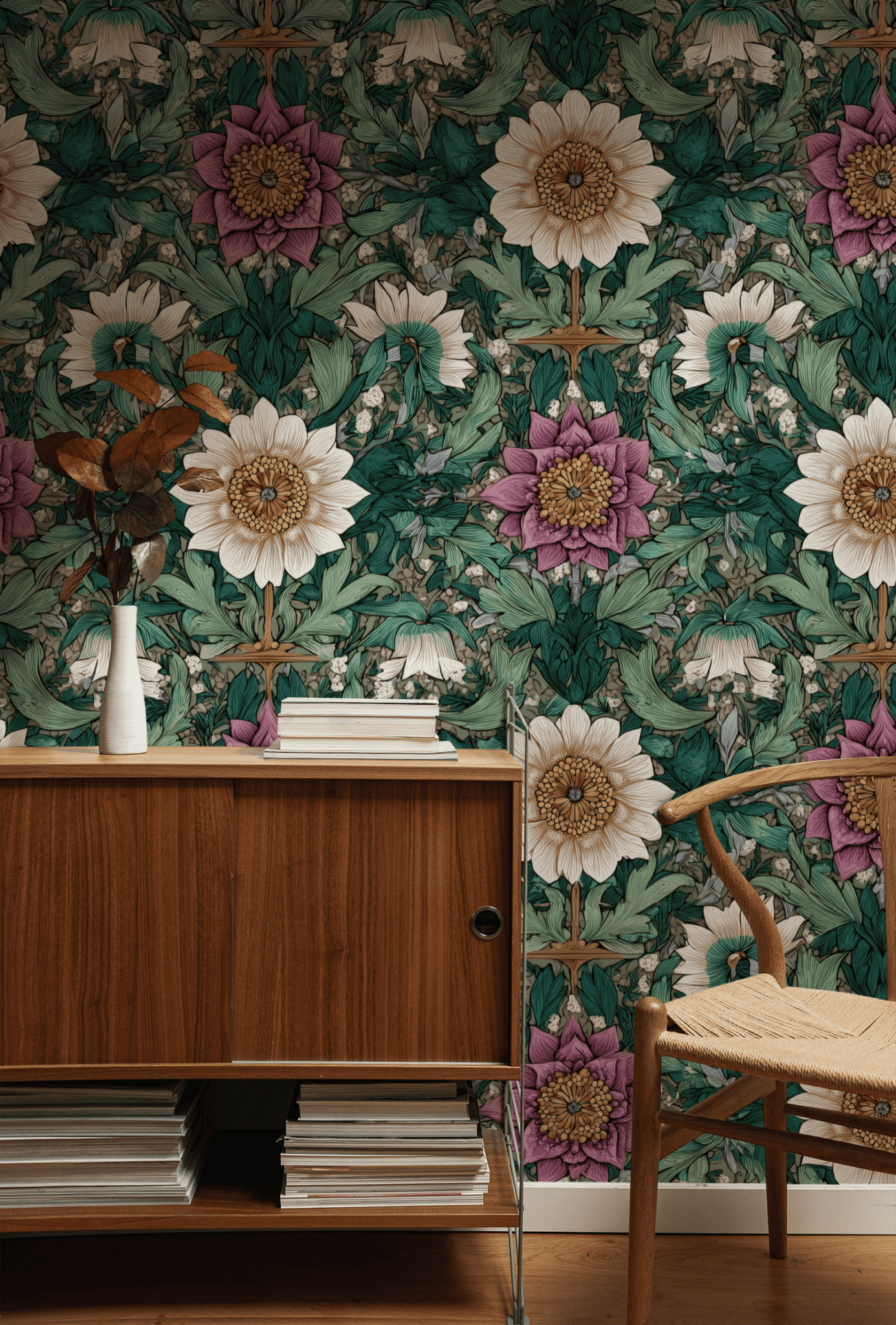 Flora Elegance Wallpaper
