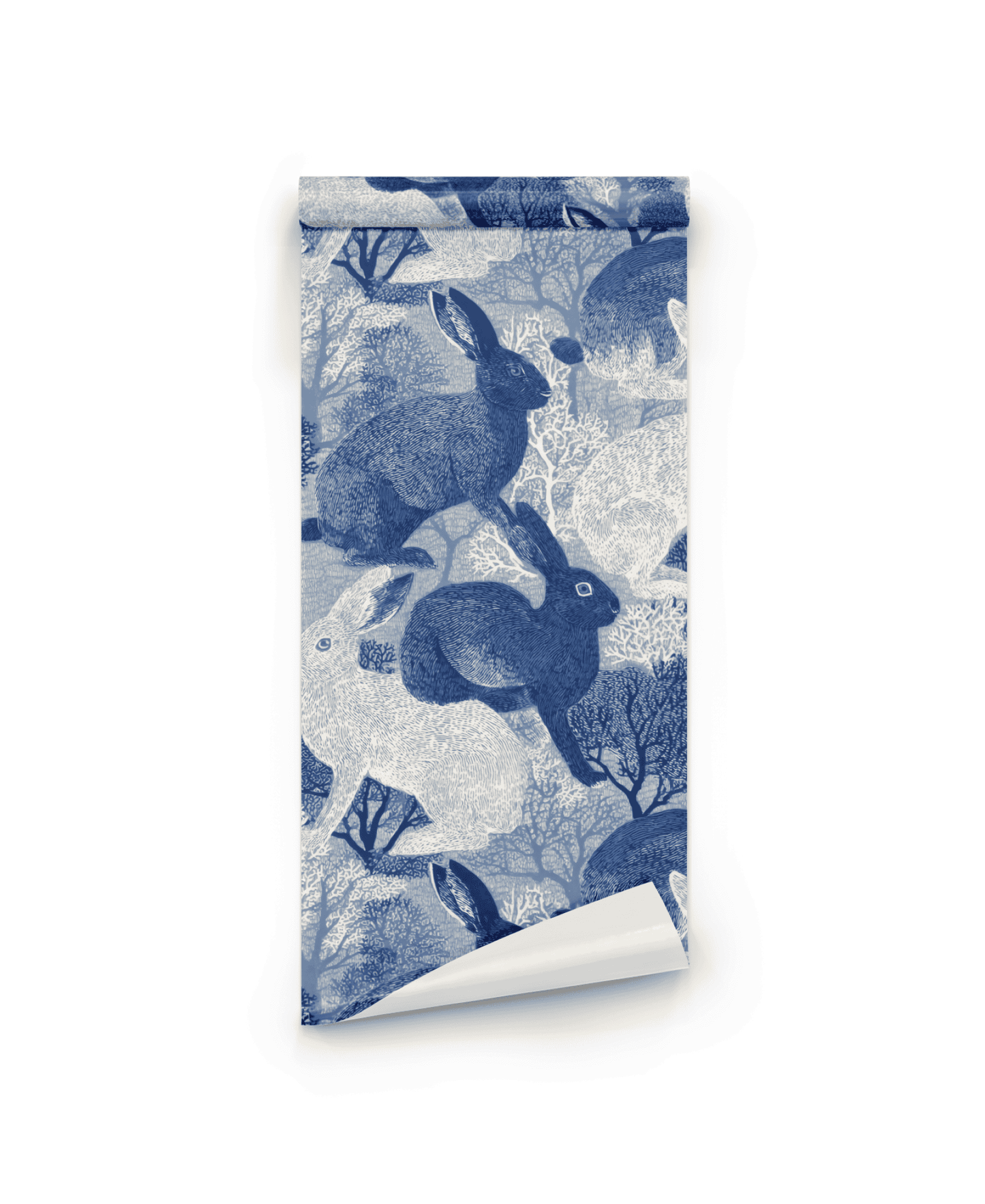 Moonlit Hares Wallpaper