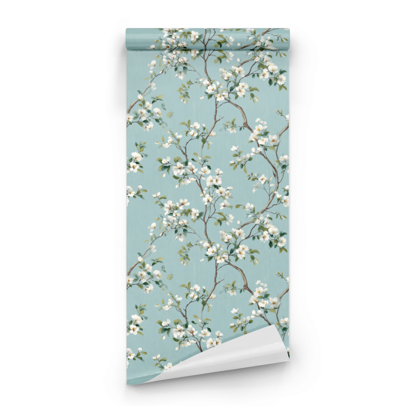 Aqua Dogwood Wallpaper