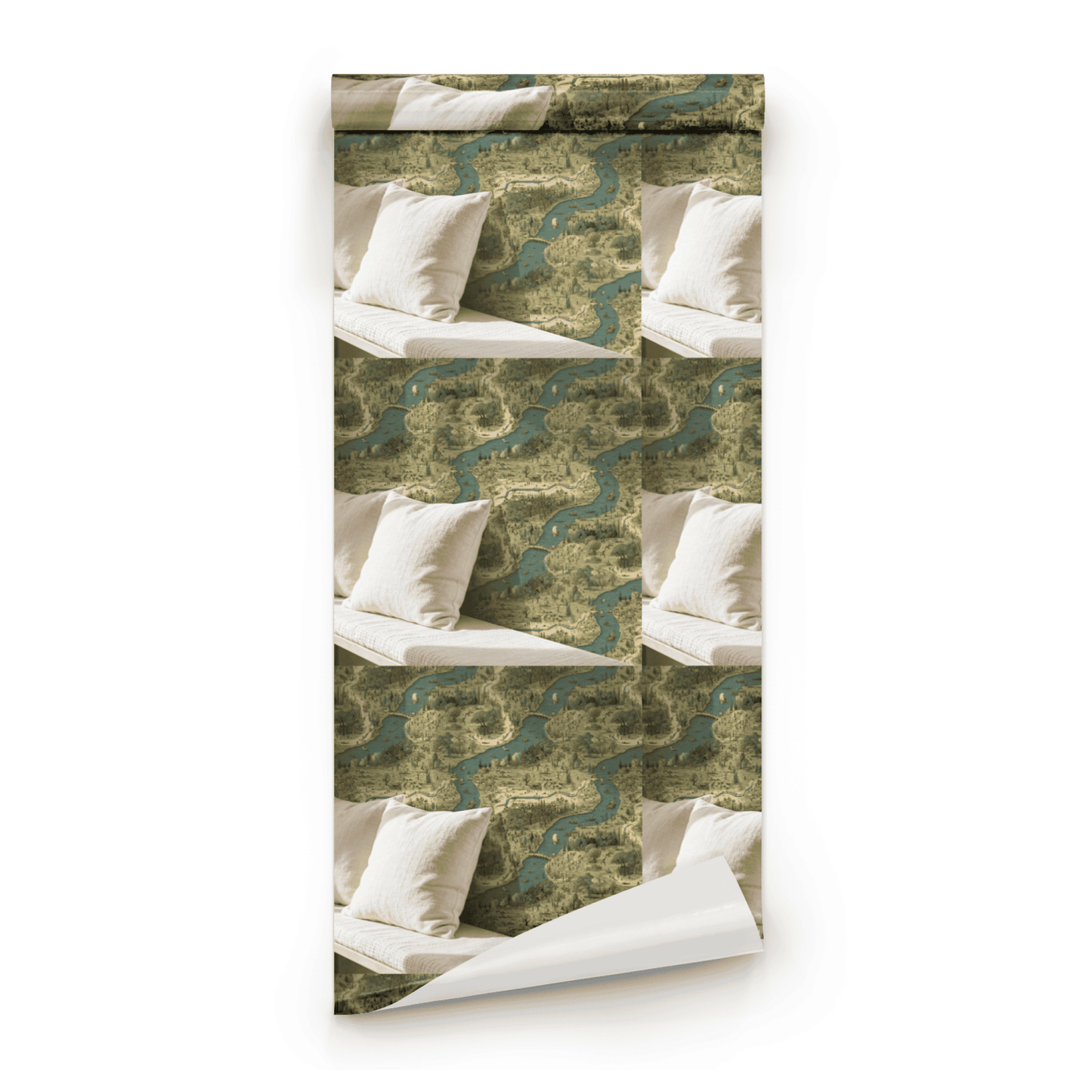 Earthy Cartography Wallpaper