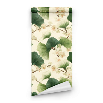 Roll of Fan Leaves large scale wallpaper