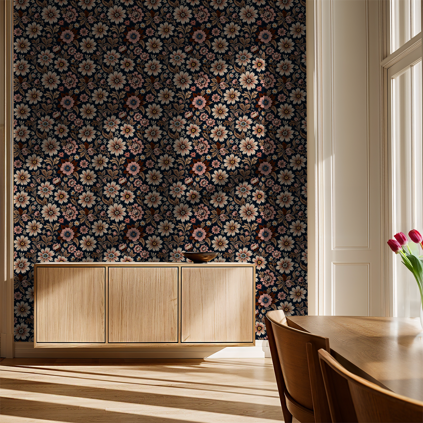 Rose Pastel Victorian Wallpaper