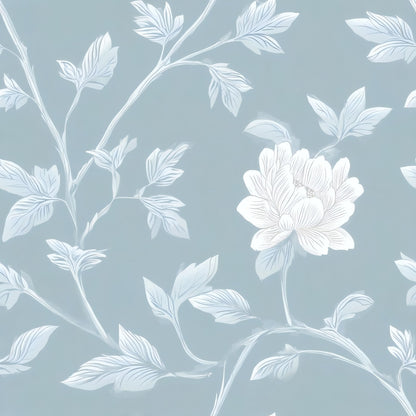 Frosted Vine large scale wallpaper pattern repeat