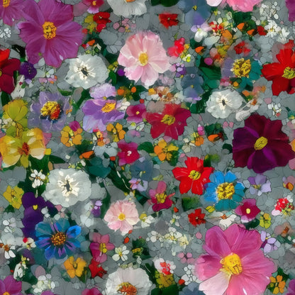 Garden Bed large scale wallpaper pattern repeat