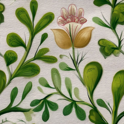 Garden Folk large scale wallpaper pattern repeat