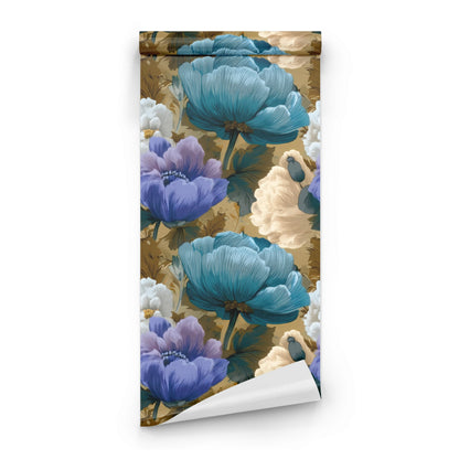 Roll of Gold Anemone large scale wallpaper