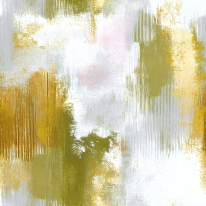 Gold Brushstroke large scale wallpaper pattern repeat