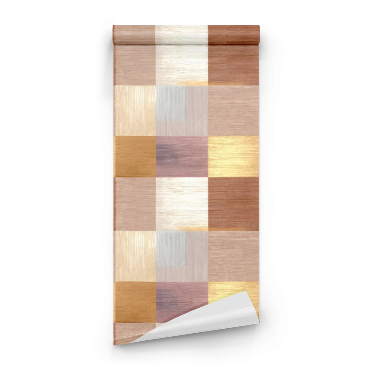 Roll of Gold Squares large scale wallpaper