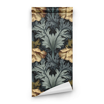 Roll of Golden Acanthus large scale wallpaper