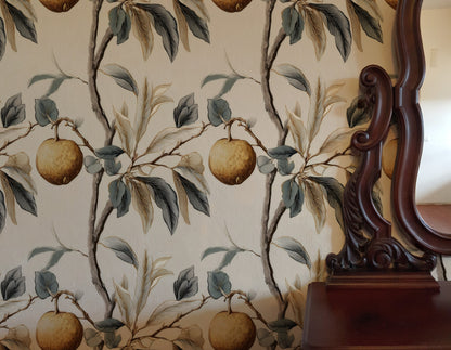 Golden Branch large scale wallpaper in a styled room