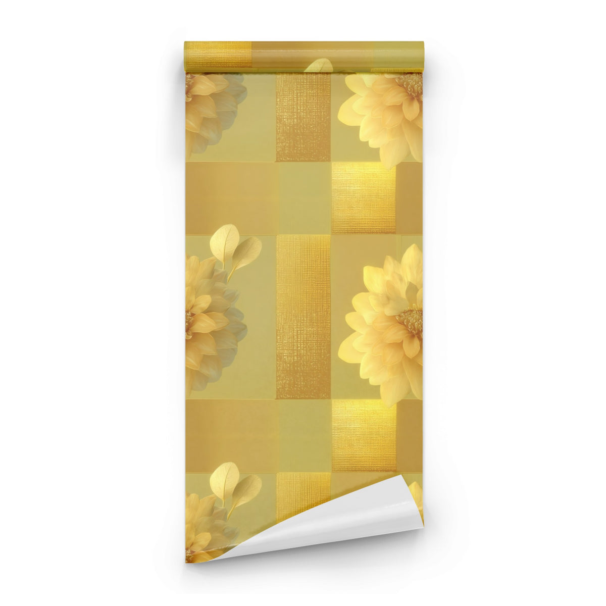 Roll of Golden Dahlia large scale wallpaper
