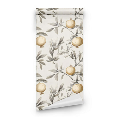 Roll of Golden Pomegranate large scale wallpaper