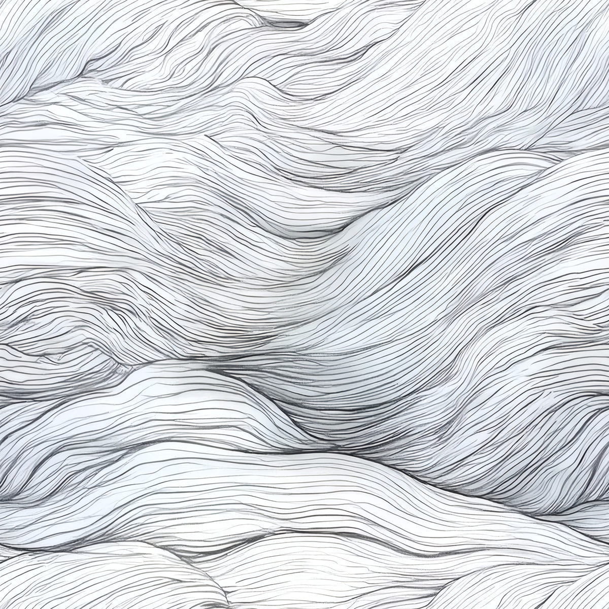 Grey Wave large scale wallpaper pattern repeat