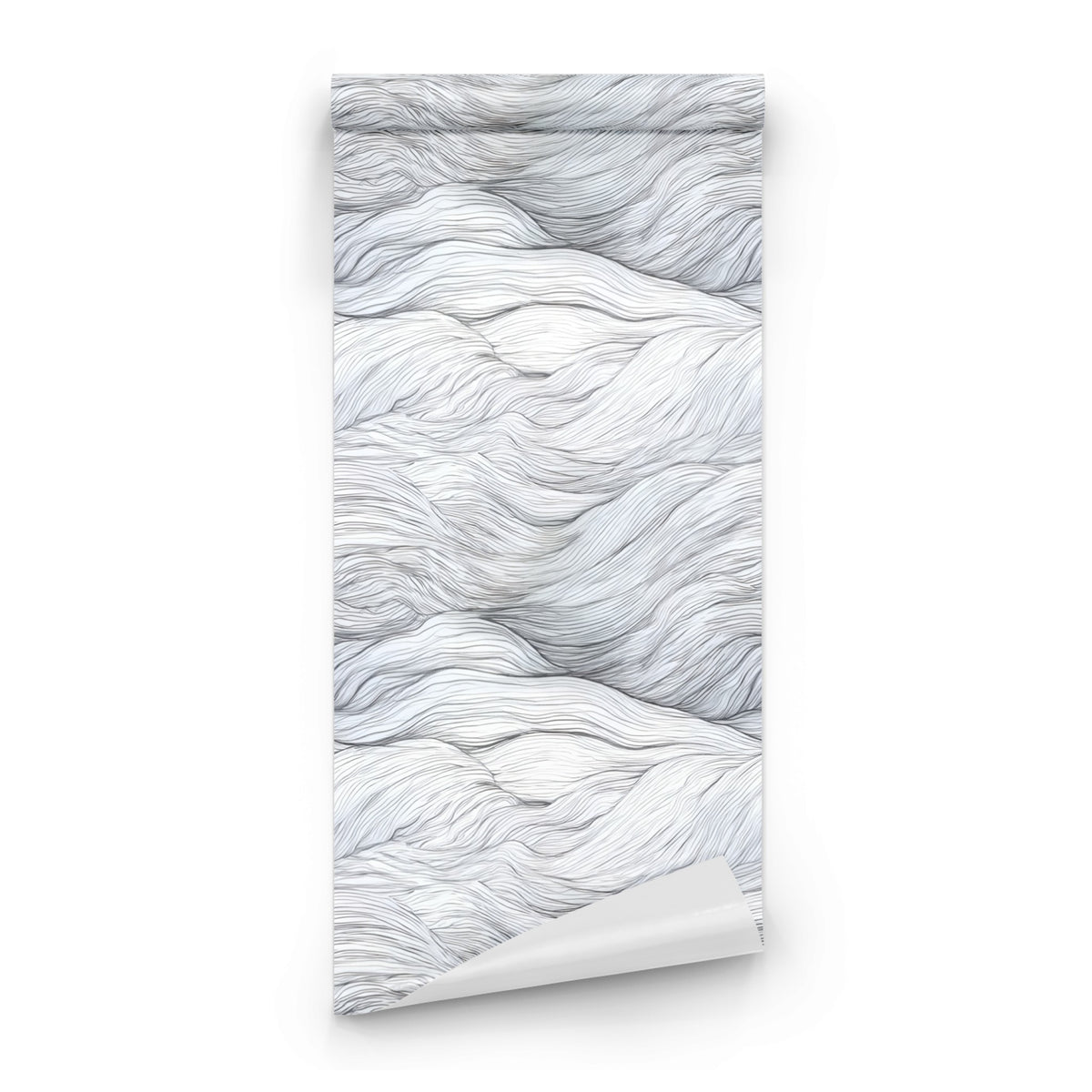 Roll of Grey Wave large scale wallpaper