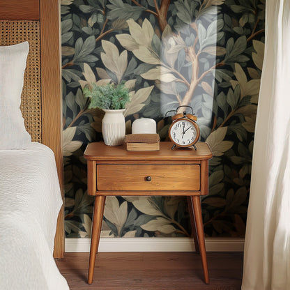 Ivory Branch large scale wallpaper in a styled room