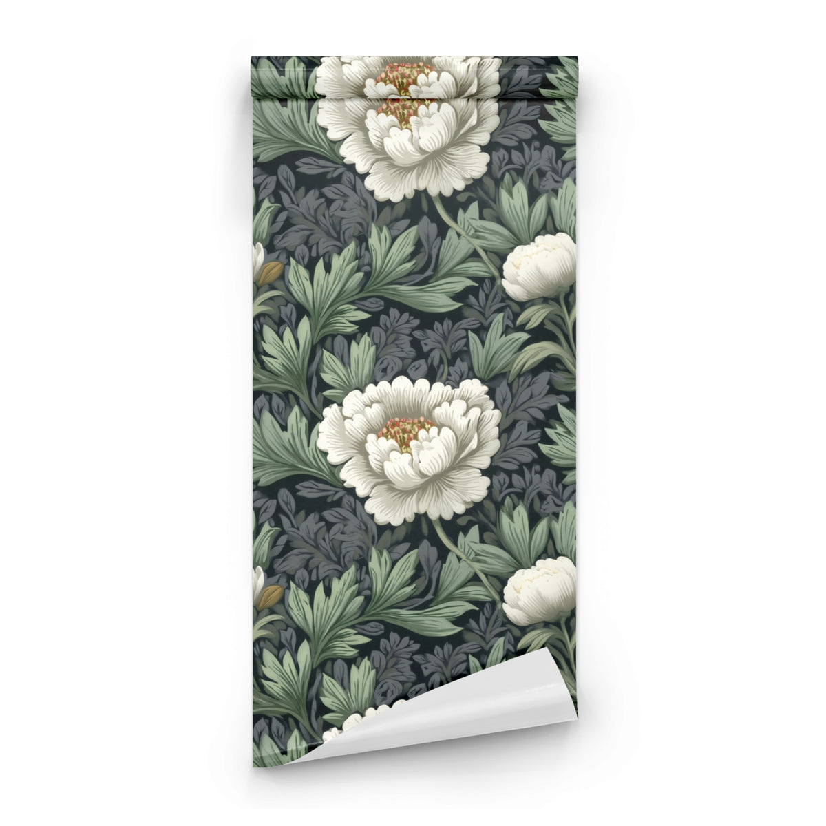 Roll of Ivory Peony large scale wallpaper
