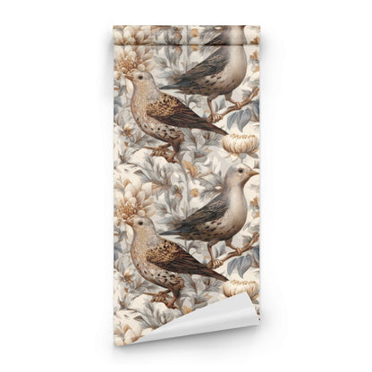 Roll of Ivory Sparrow large scale wallpaper