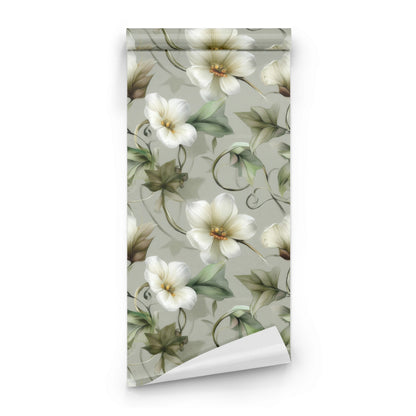 Roll of Ivy Bloom large scale wallpaper