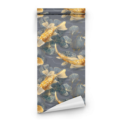 Roll of Koi Pond large scale wallpaper